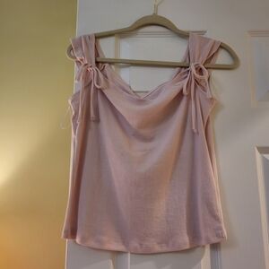 Hollister Light Pink Camisole with Tie Straps